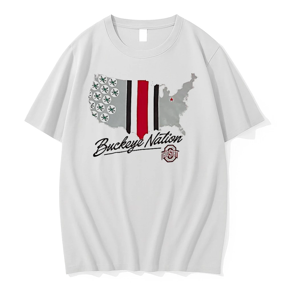 Ohio State Buckeye Nation Map Shirts