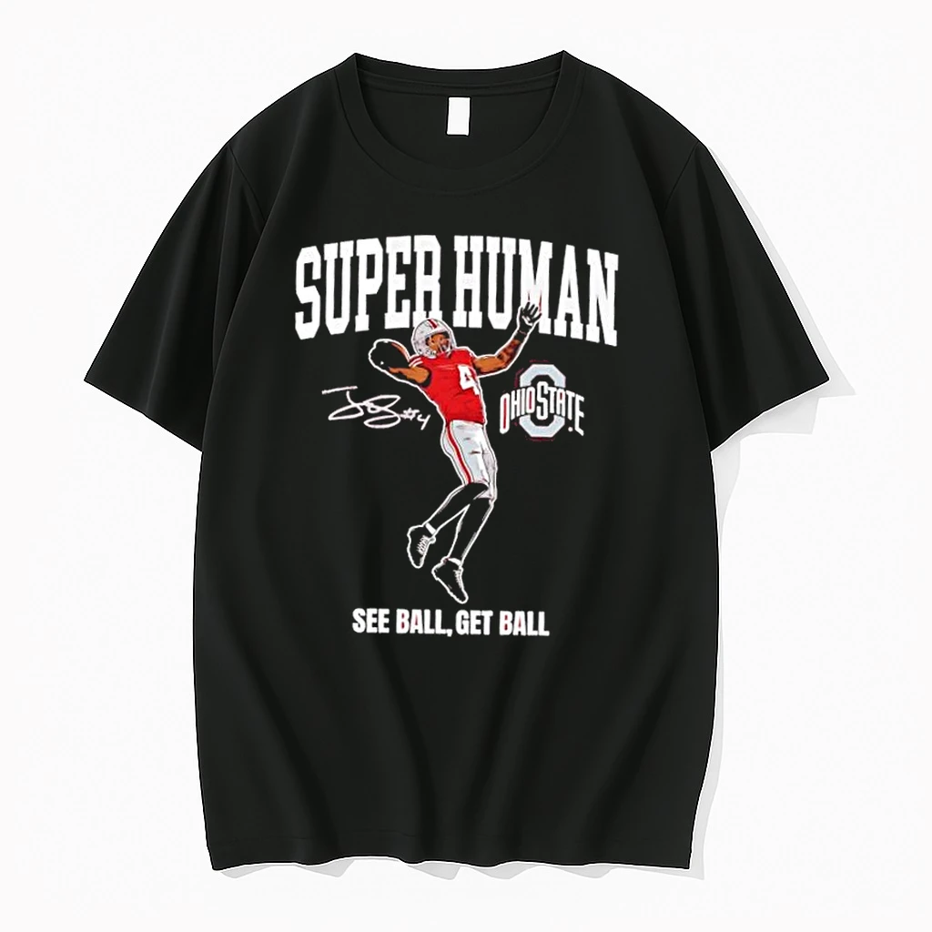 Ohio State Buckeyes Football Jeremiah Smith Superhuman Signature Shirts