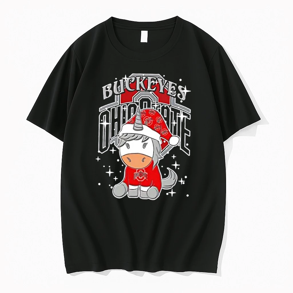 Ohio State Buckeyes Football X Unicorn Merry Christmas Shirts