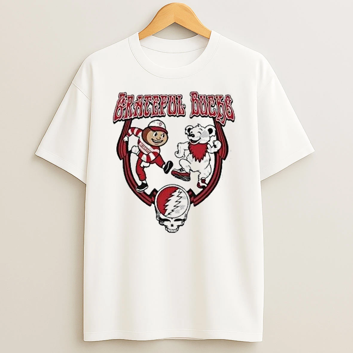 Ohio State Buckeyes Grateful Dead Grateful Bucks Mascot Shirts