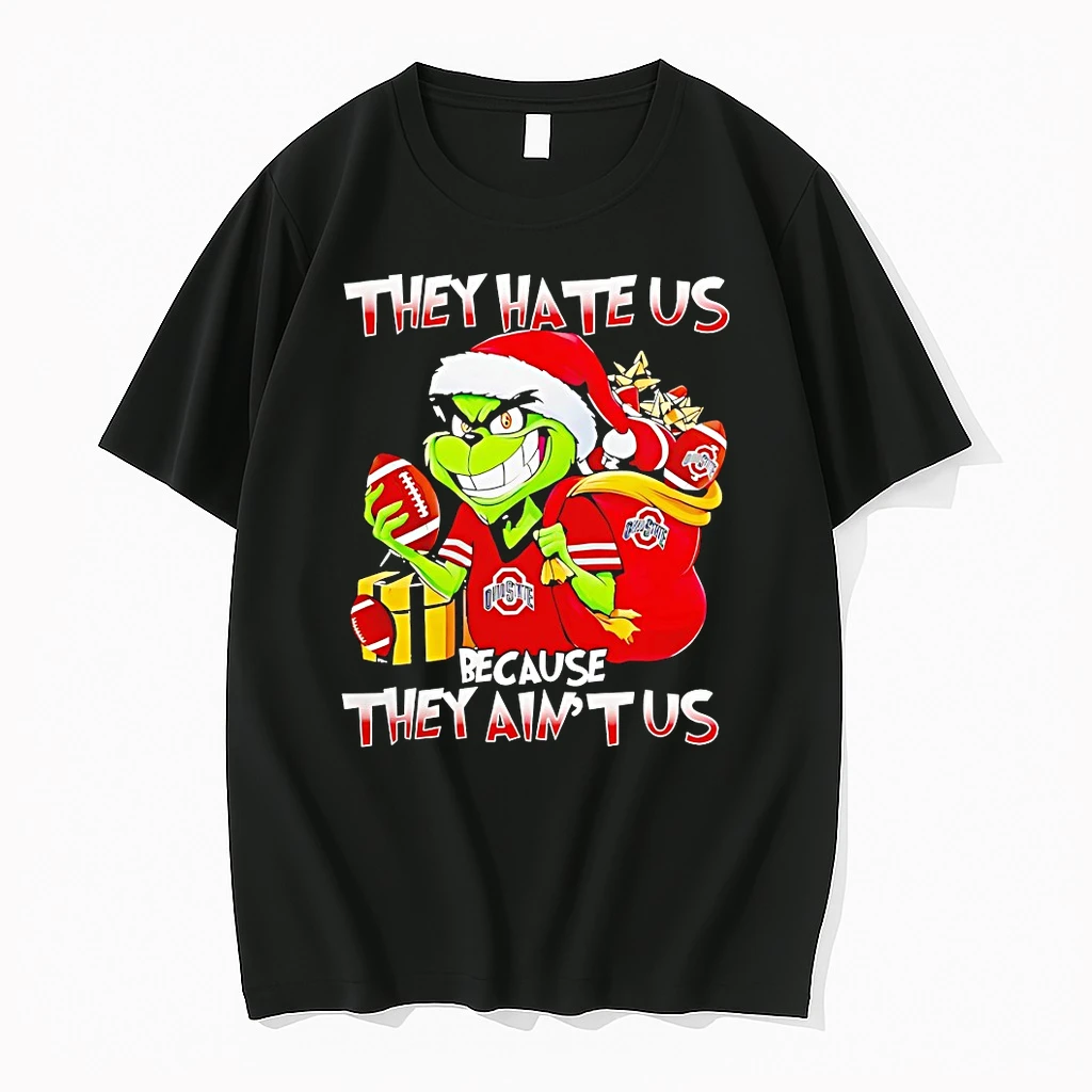 Ohio State Buckeyes X Grinch They Hate Us Because They Aint Us Christmas Shirts
