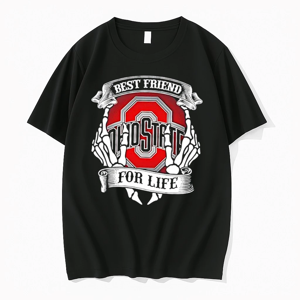Ohio State Buckeyes Best Friend For Life Hands Bones Shirts