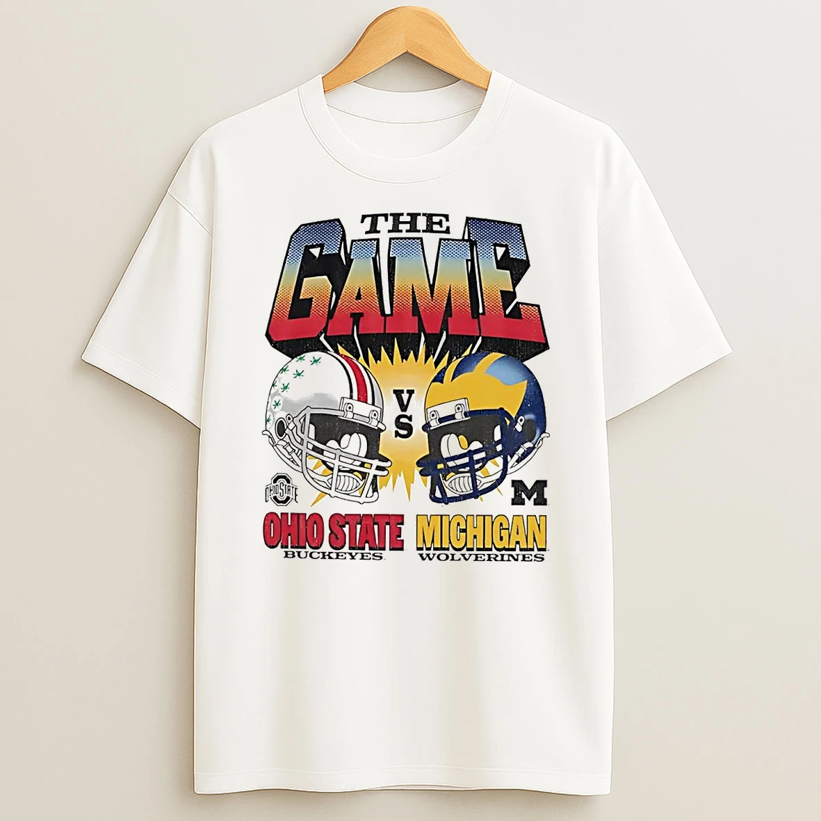 Ohio State Buckeyes Vs Michigan Wolverines The Game Helmet Matchup Shirts