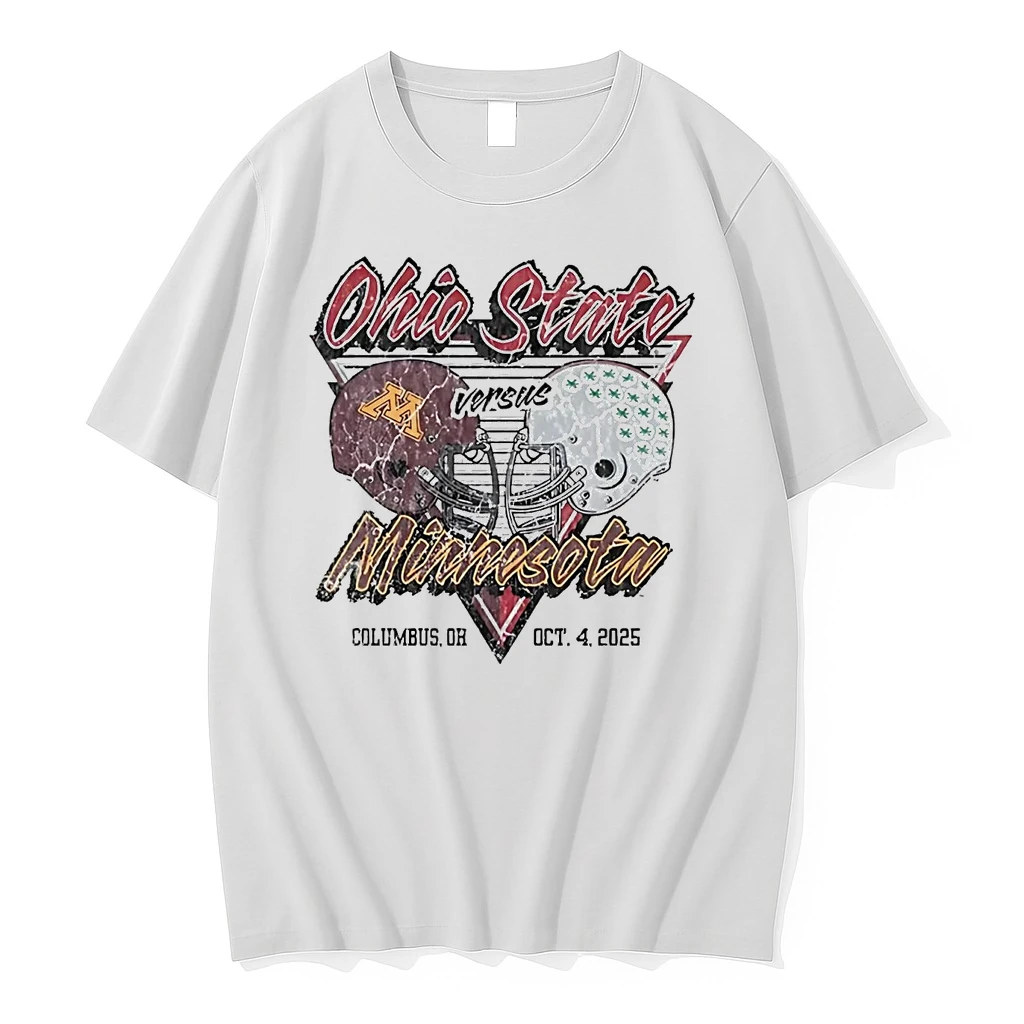 Ohio State Buckeyes Vs Minnesota Golden Gophers 2025 Helmet Matchup Shirts