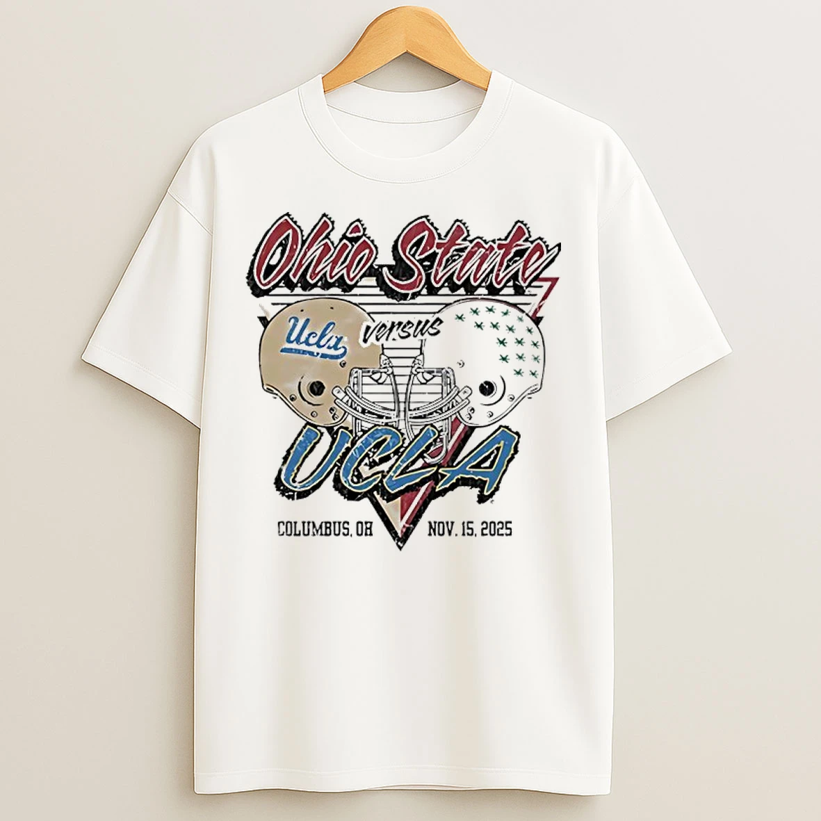 Ohio State Buckeyes Vs Ucla Bruins 2025 Football Helmet T Shirts