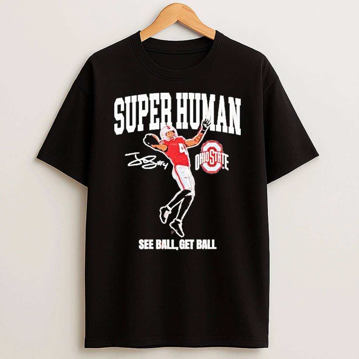 Ohio State Football Jeremiah Smith Superhuman Shirts