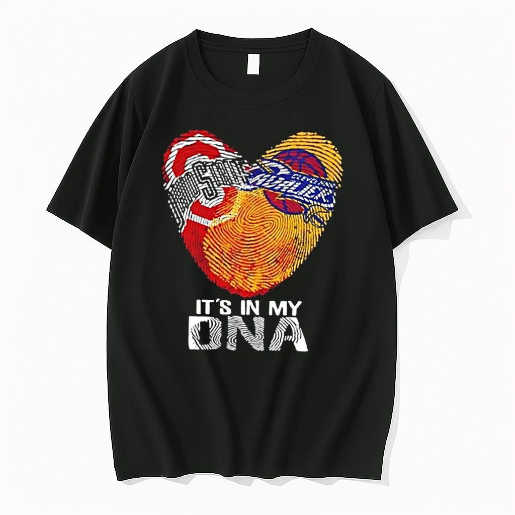 Ohio City Sports State Buckeyes X Cleveland Cavaliers Its In My Dna Fingerprint Heart Shirts