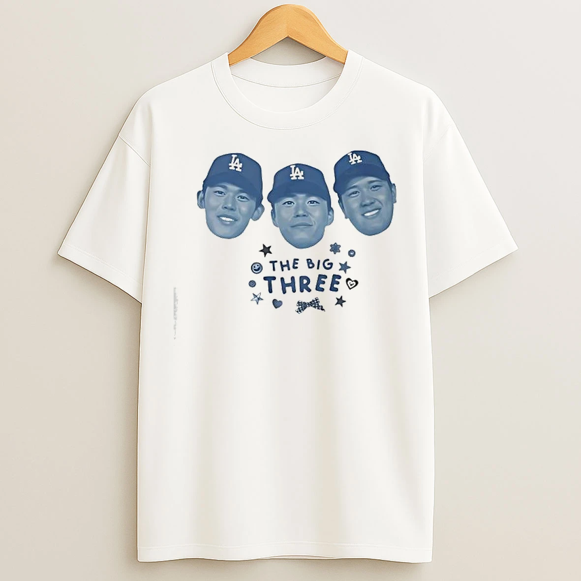 Ohtani Yamamoto Sasaki The Big Three Face Players La T Shirts