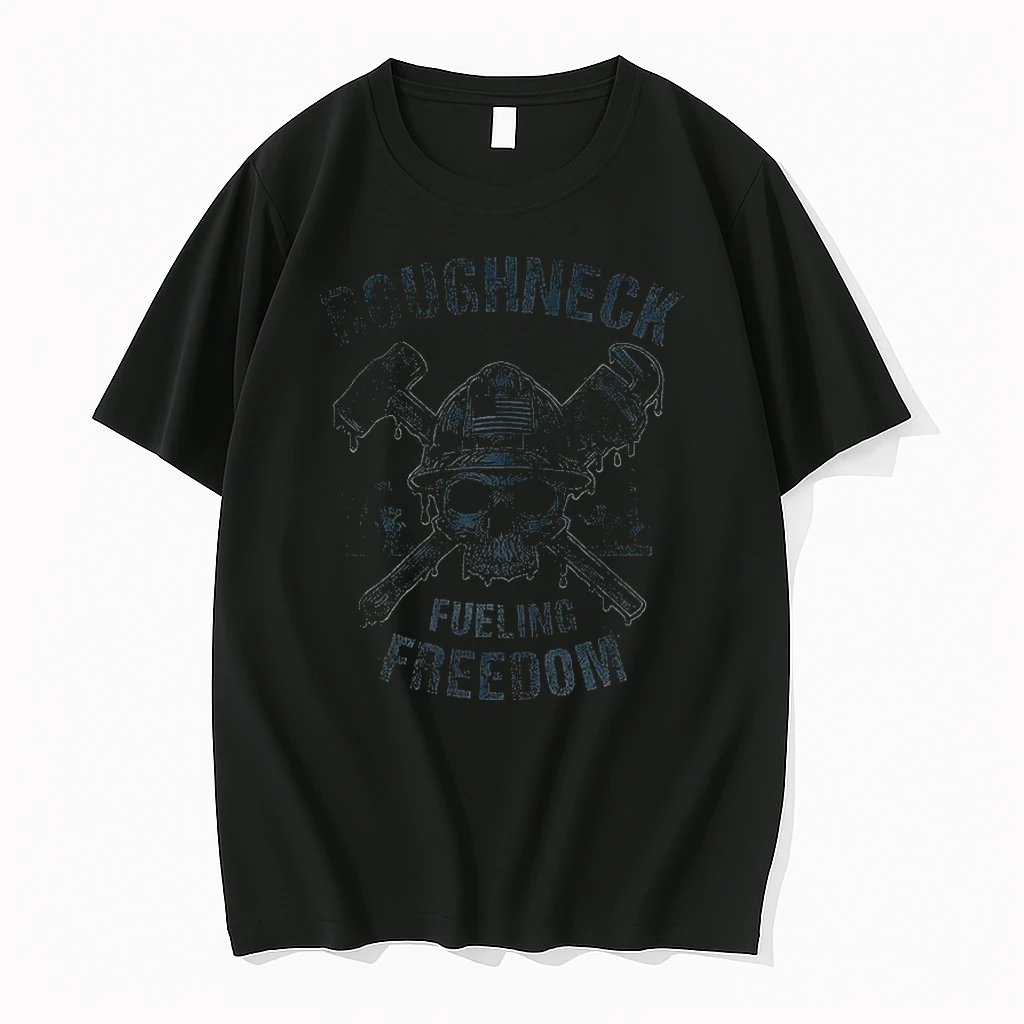 Oil Rig Americana Roughneck Fueling Freedom Shirts