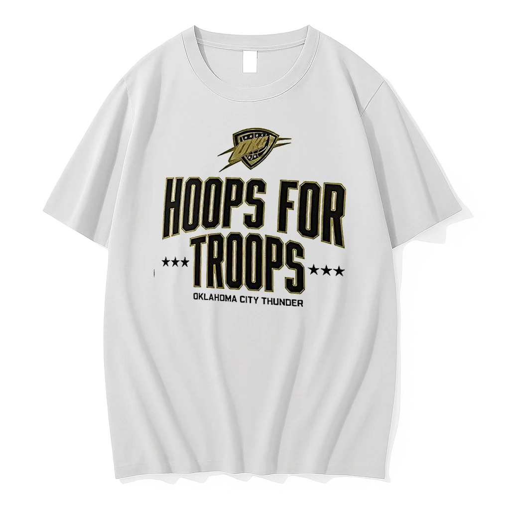 Oklahoma City Thunder Hoop For Troops Shirts