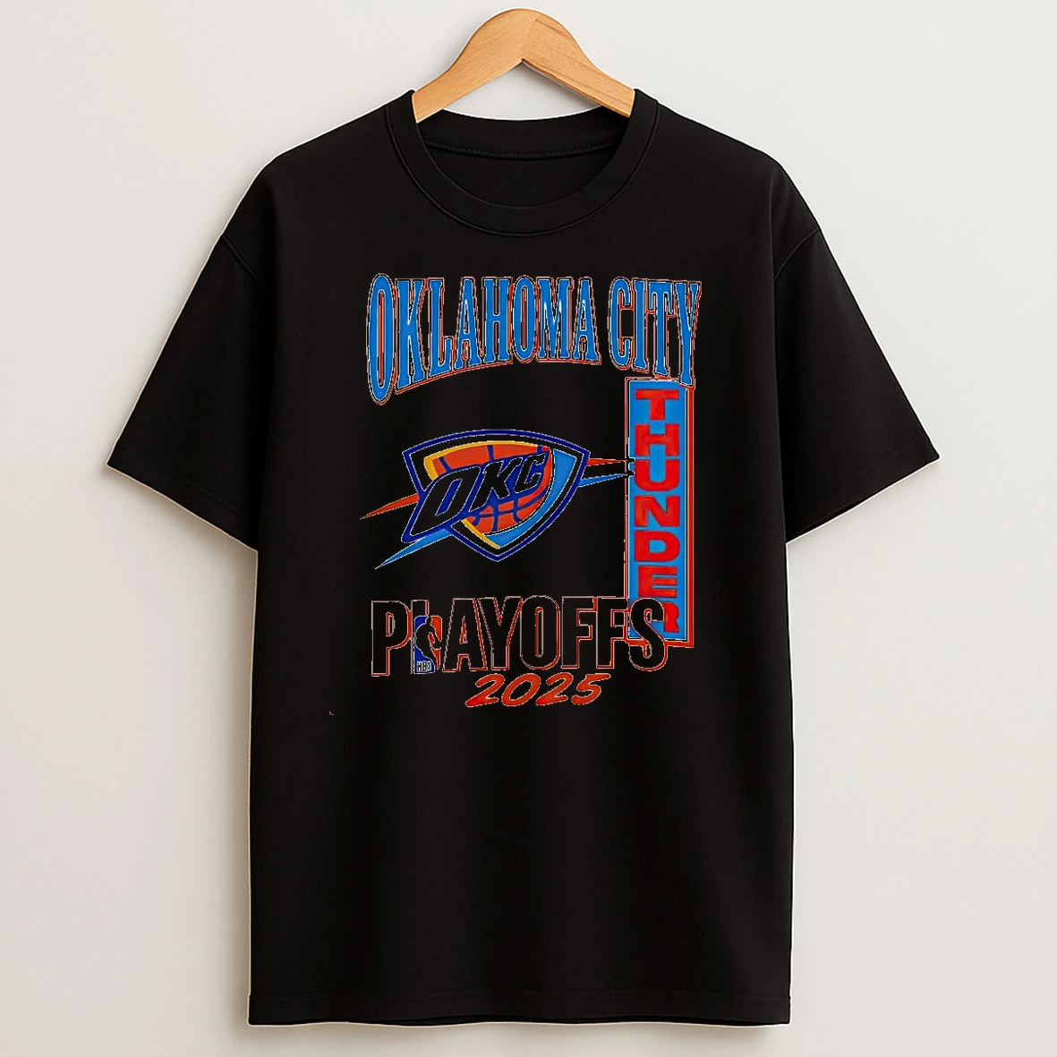 Oklahoma City Thunder Playoffs 2025 Logo Christmas T Shirts
