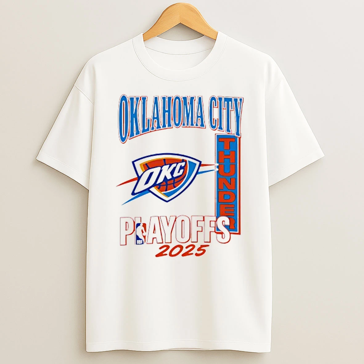 Oklahoma City Thunder Playoffs 2025 Logo Shirts