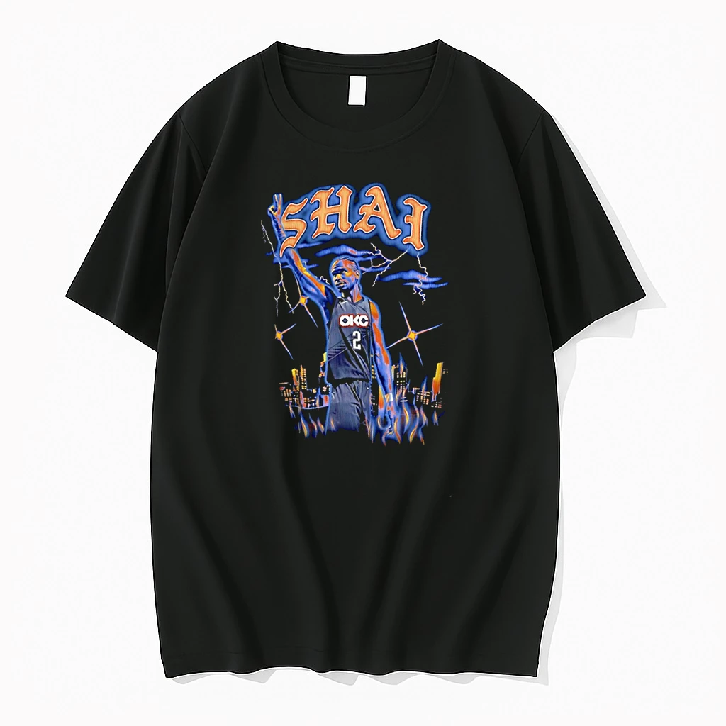 Oklahoma City Thunder Shai Gilgeous Alexander 2025 26 City Edition Graphic Shirts