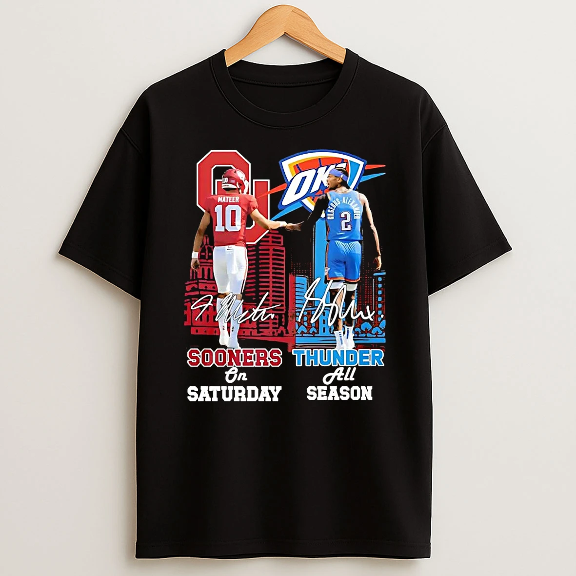Oklahoma Sooners Mateer On Saturday Okc Thunder Sga All Season Shirts