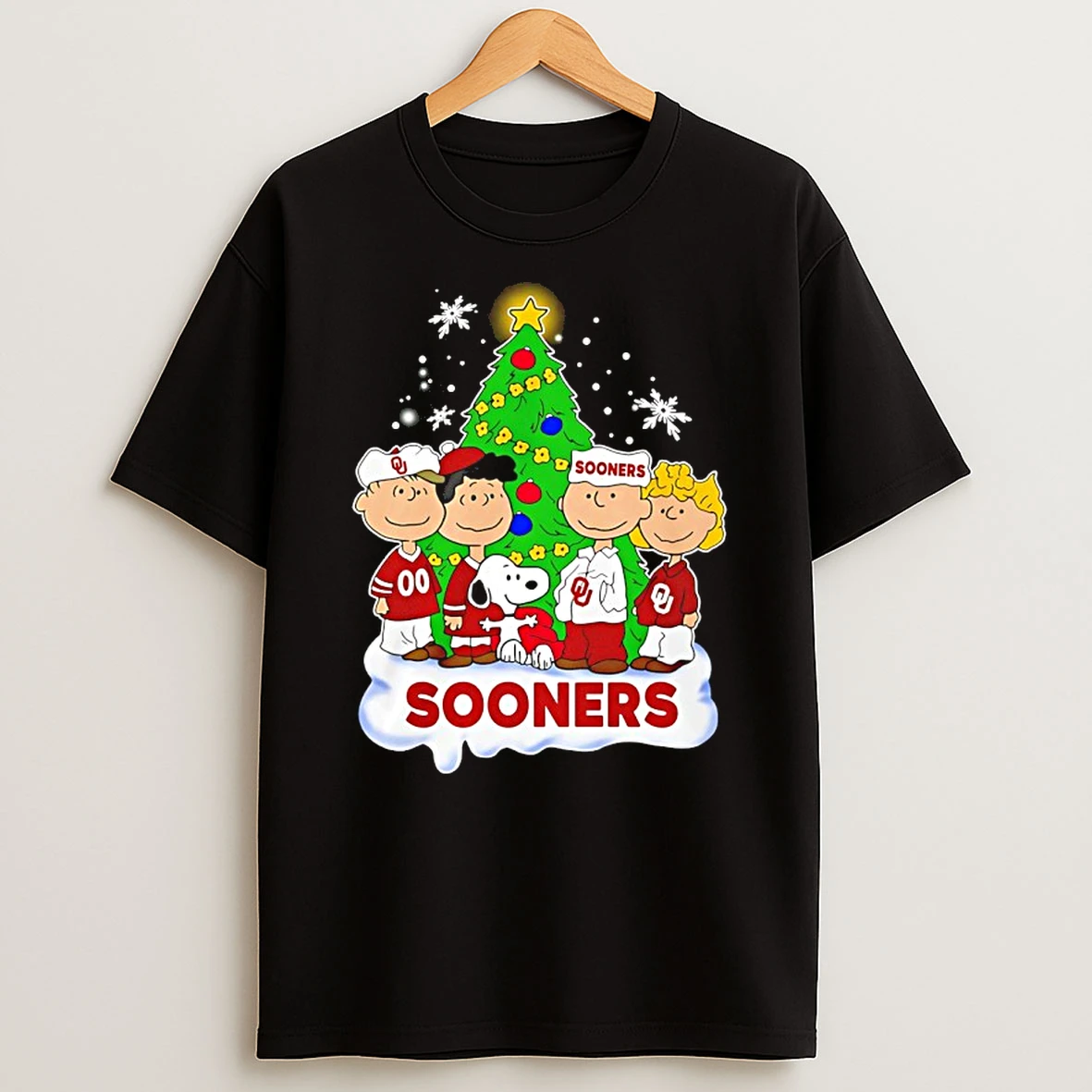 Oklahoma Sooners Snoopy And The Peanuts Christmas 2025 Shirts