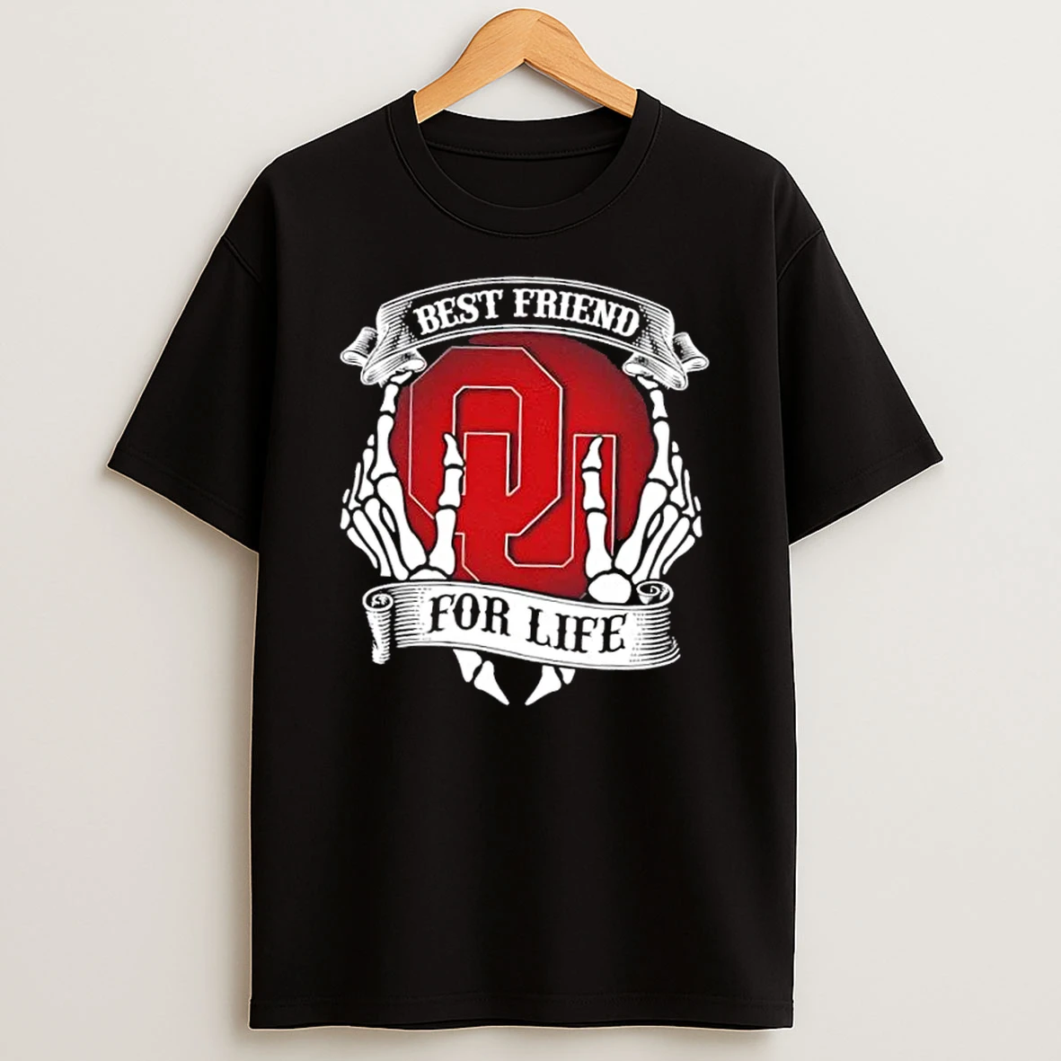 Oklahoma Sooners Best Friend For Life Hands Bones Shirts