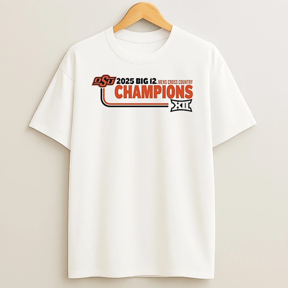 Oklahoma State Cowboys 2025 Big 12 Mens Cross Country Champions Shirts