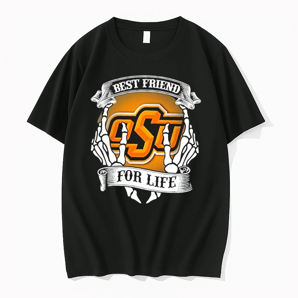 Oklahoma State Cowboys Best Friend For Life Hands Bones Shirts