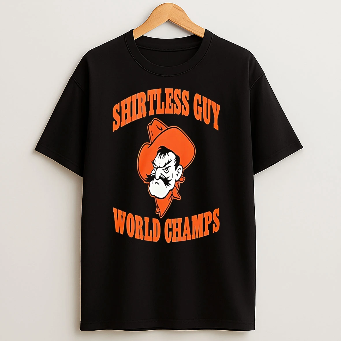 Oklahoma State Shirtless Guy World Champs T Shirts