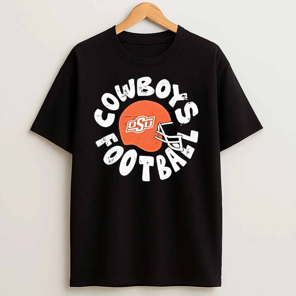 Oklahoma State University Cowboys Football Helmet Retro Shirts