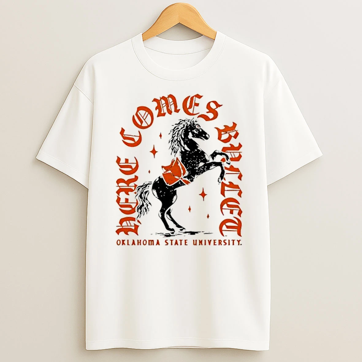 Oklahoma State University Here Comes Bullet Horse Shirts