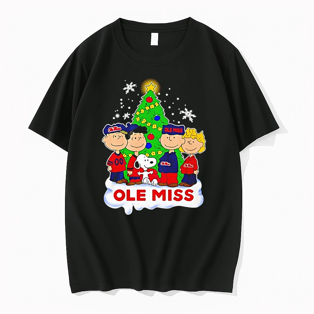 Ole Miss Rebels Snoopy And The Peanuts Christmas 2025 Shirts