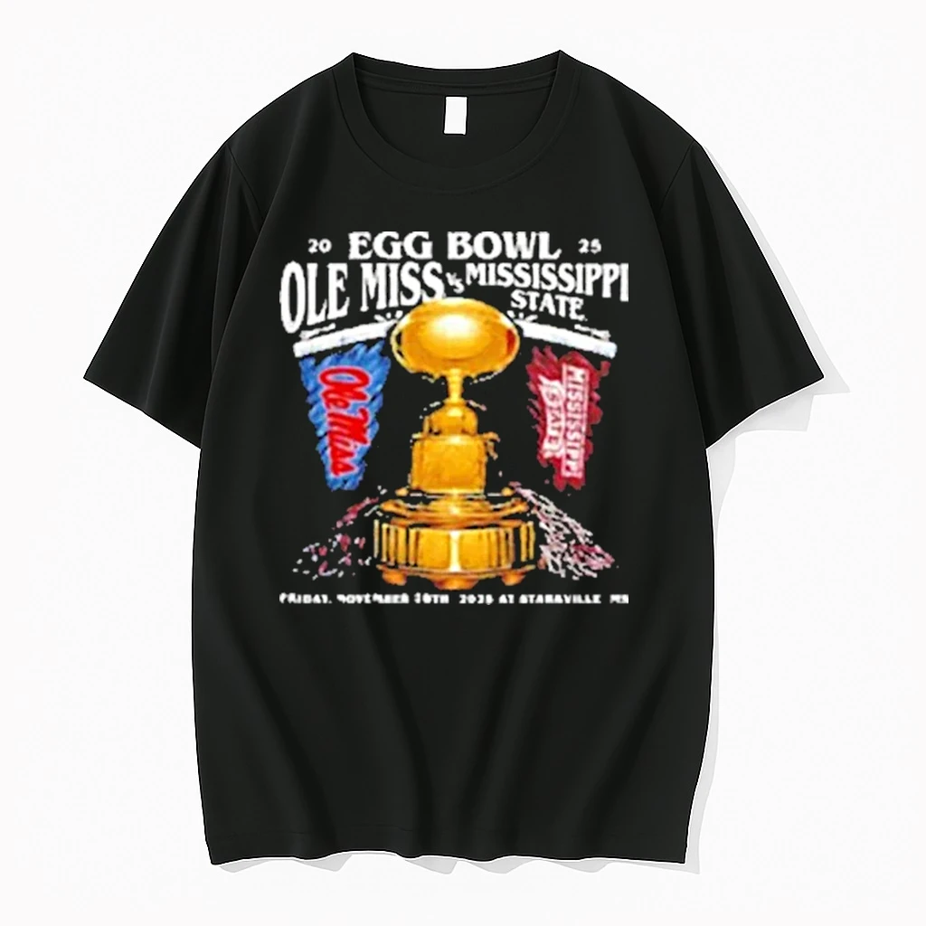 Ole Miss Vs Mississippi State Egg Bowl 2025 Friday November 28th 2025 At Starkville Ms Trophy Shirts