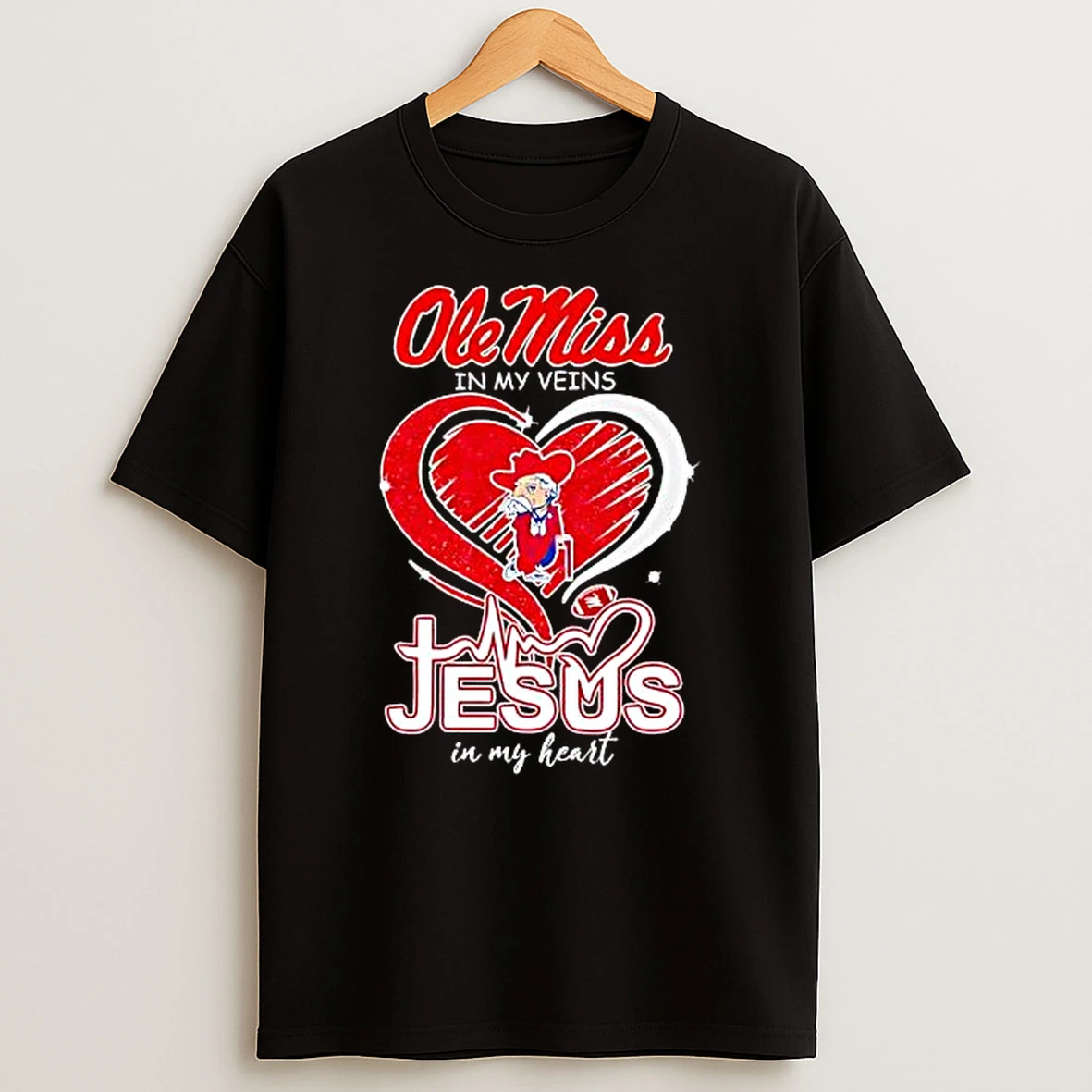 Ole Miss In My Veins Jesus Loves Me Limited Edition Shirts