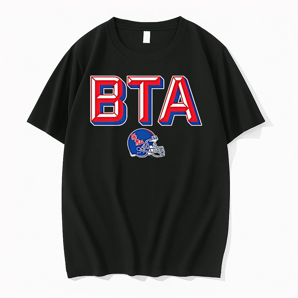 Ole Mississippi Football Bta Helmet Shirts