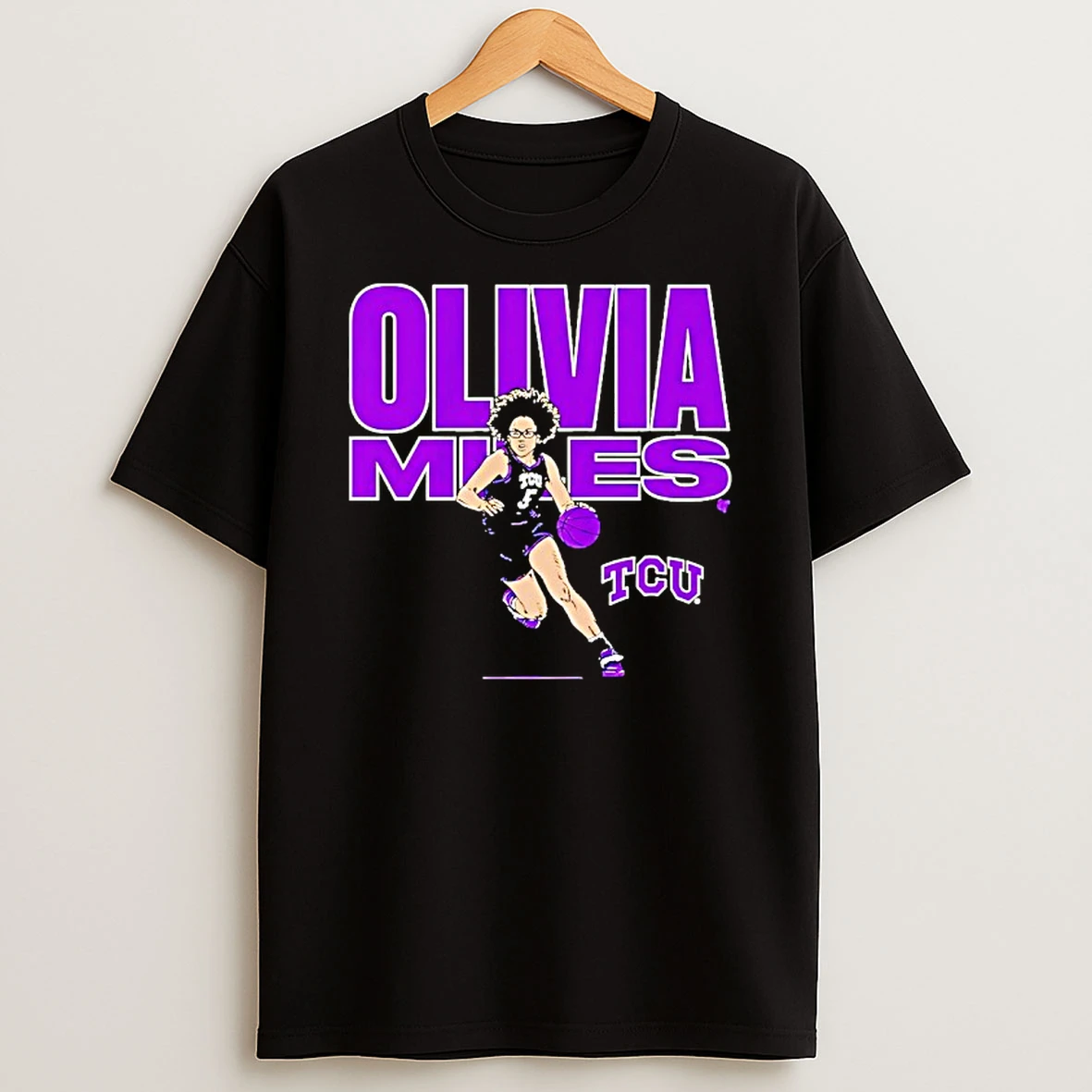 Olivia Miles Tcu Horned Frogs Name Pose Shirts