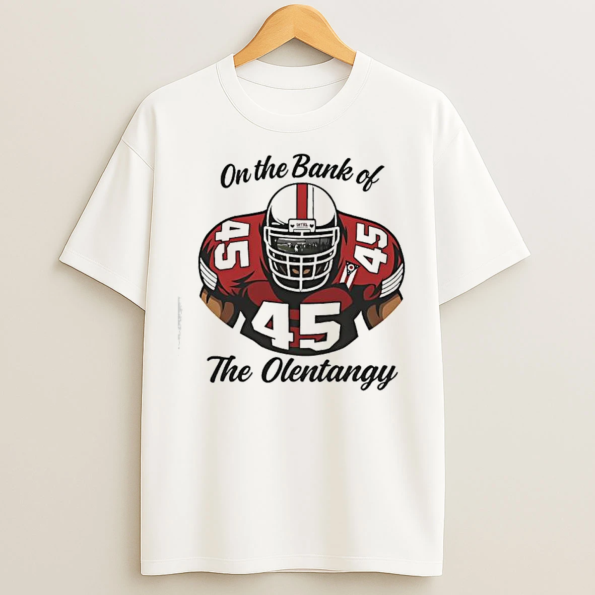 On The Bank Of The Olentangy Ohio State University Player Graphic T Shirts