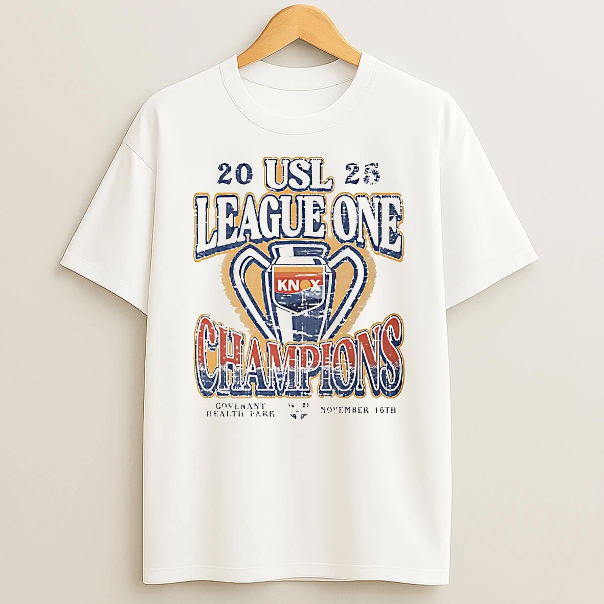 One Knoxville Sc 2025 Usl League One Champions Trophy Shirts