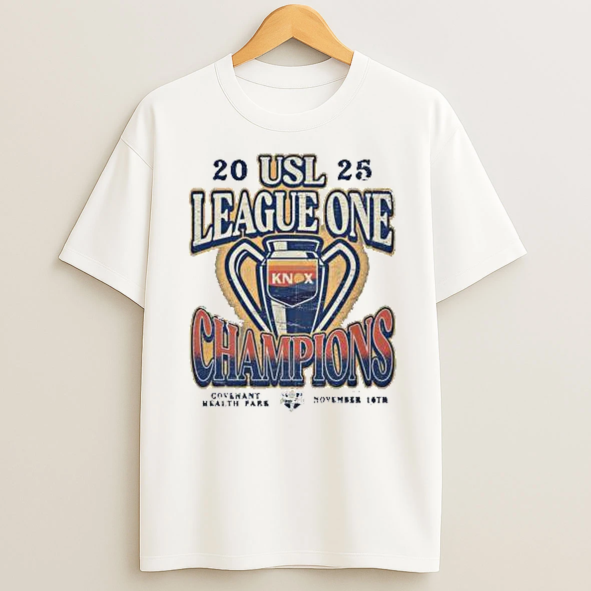 One Knoxville Sc 2025 Usl League One Final Champions Trophy Shirts