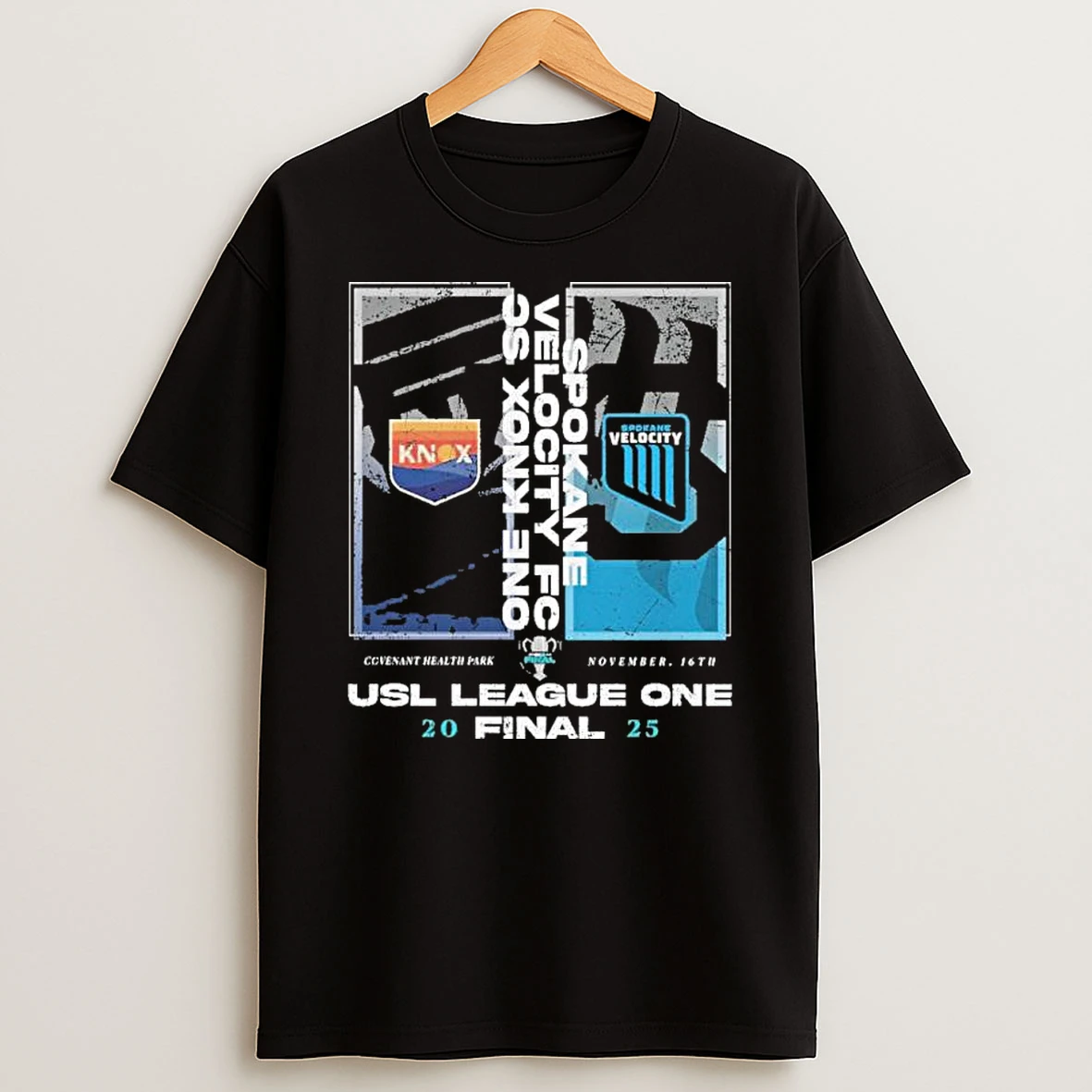 One Knoxville Sc Vs Spokane Velocity Fc 2025 Usl League One Final Match Up Shirts