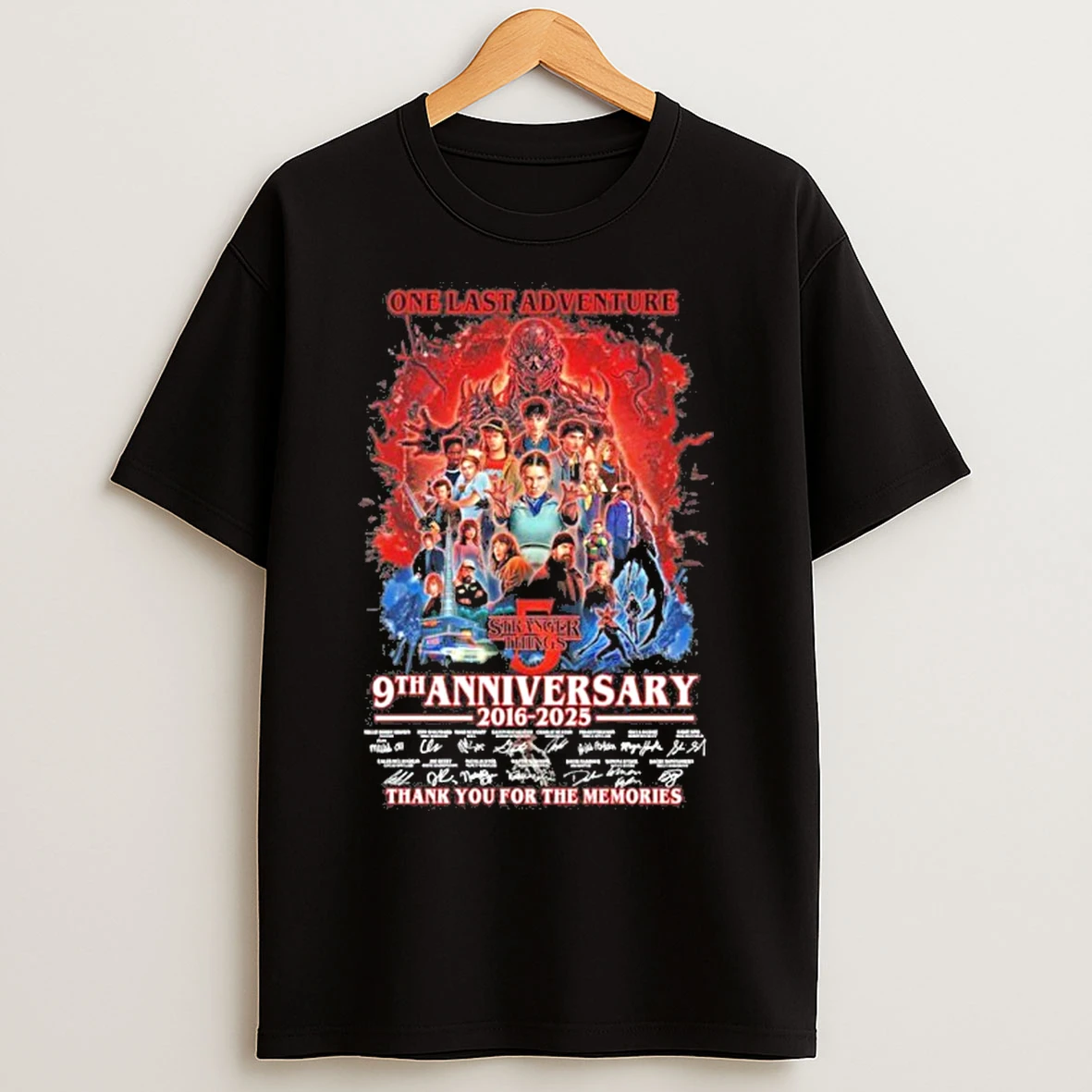 One Last Adventure 9th Anniversary 2016 2025 Signature Thank You For The Memories T Shirts