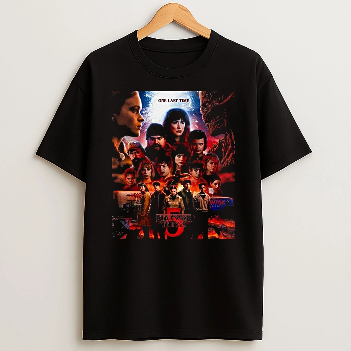 One Last Time X Stranger Things 5 Shirts