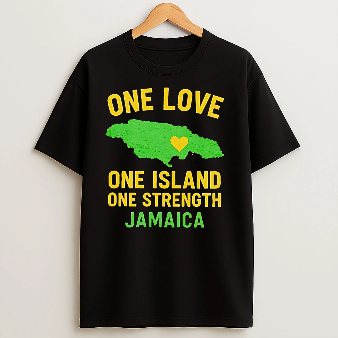 One Love One Island One Strength Support Jamaica T Shirts