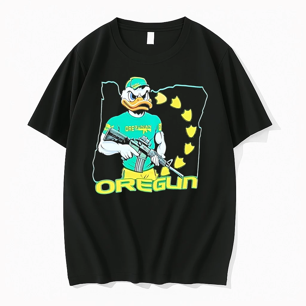 Oregon Ducks Mascot Gun Oregun Shirts