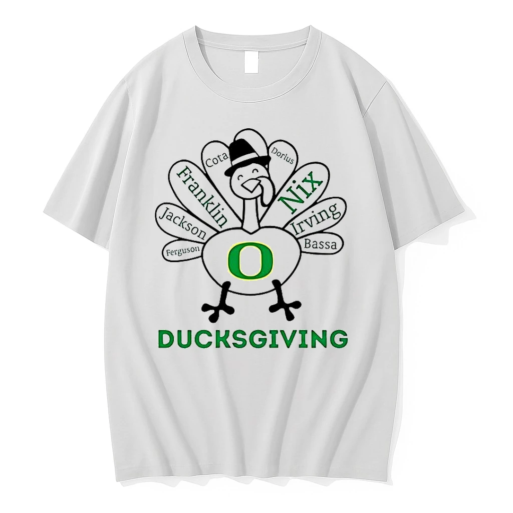 Oregon Ducks Turkey Ducksgiving Thanksgiving With Heroes Shirts