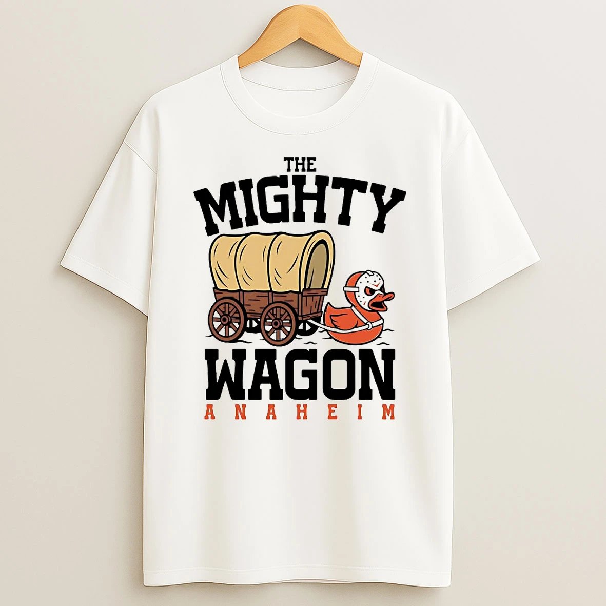 Oregon Trail The Mighty Wagon Anaheim Ducks Shirts