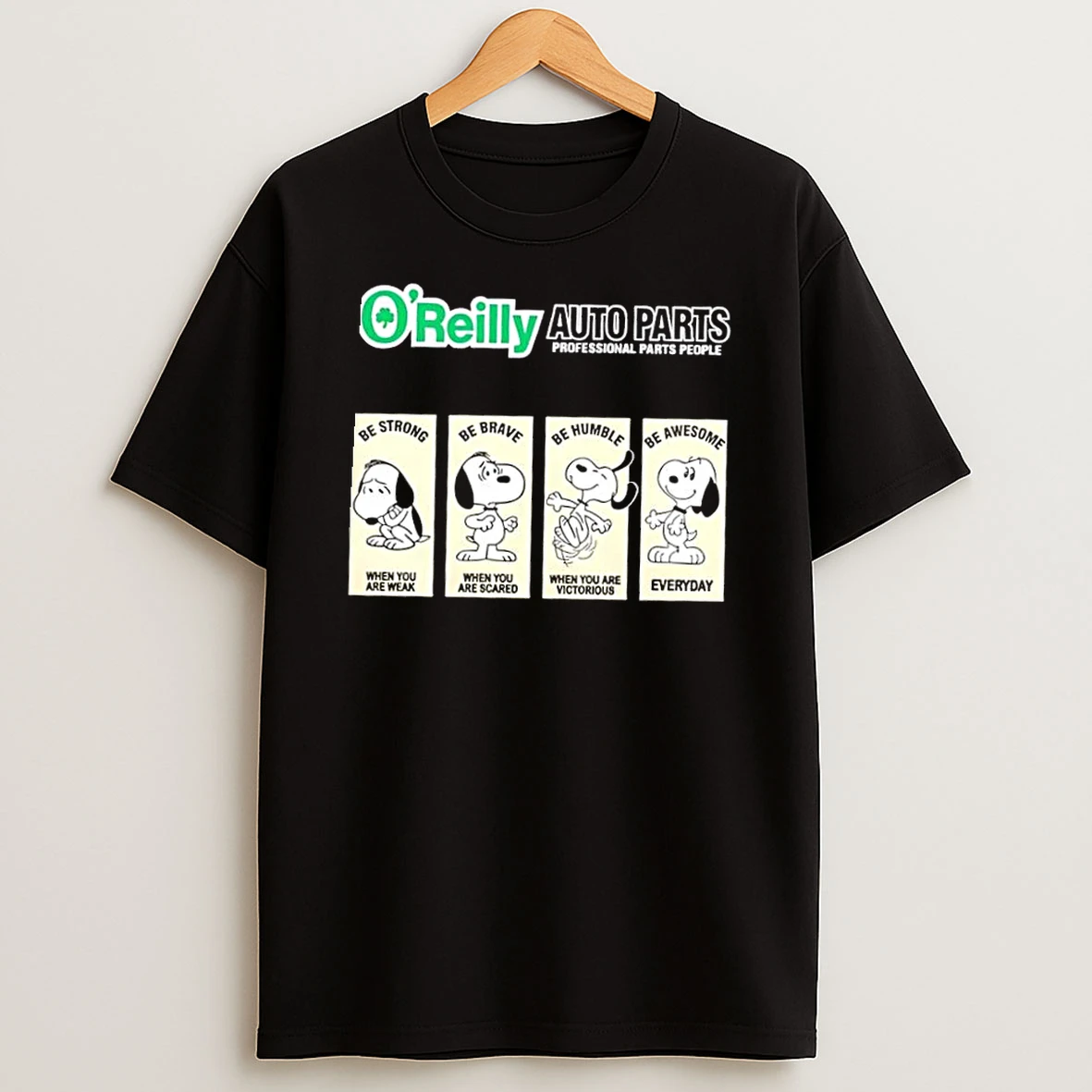 Oreilly Auto Parts X Snoopys Emotional States Shirts