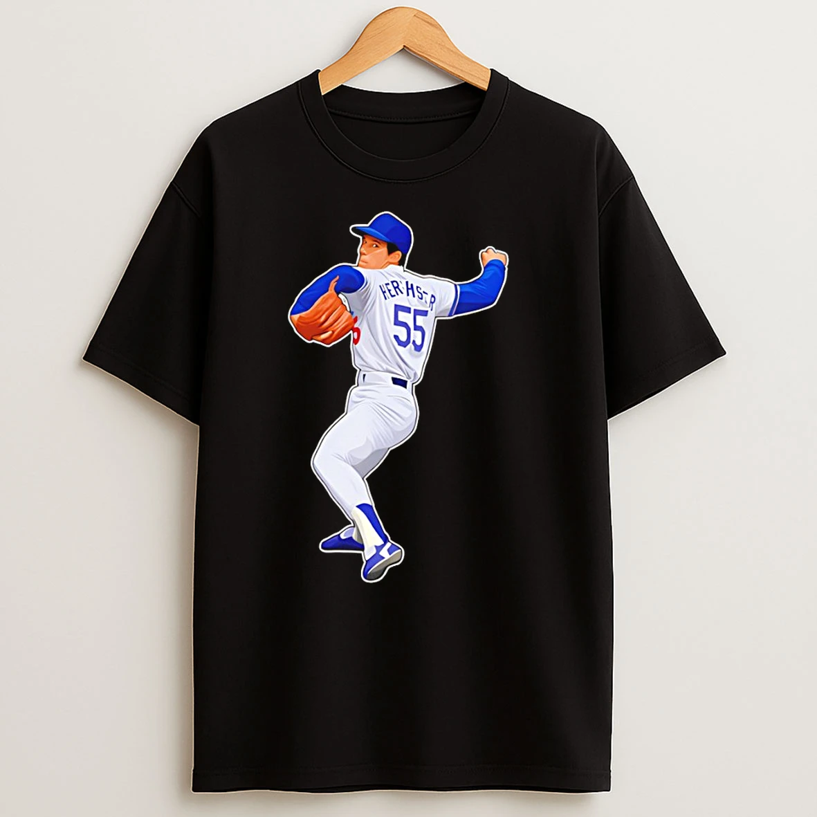 Orel Hershiser Pitching Legend Number 55 Los Angeles Dodgers Mlb Baseball Champions 2025 T Shirts