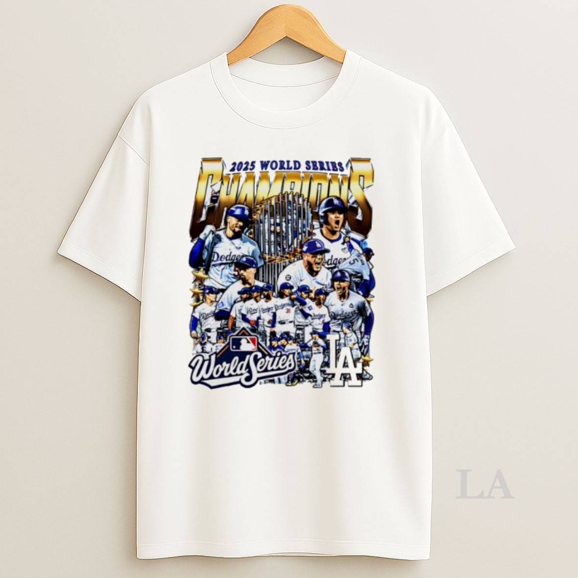 Original 2025 World Series Champions Los Angeles Dodgers All Team Graphic Shirt