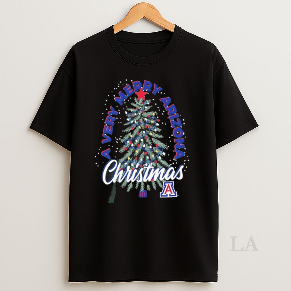 Original A Very Merry Arizona Wildcats Christmas Tree String Light 2025 Shirt