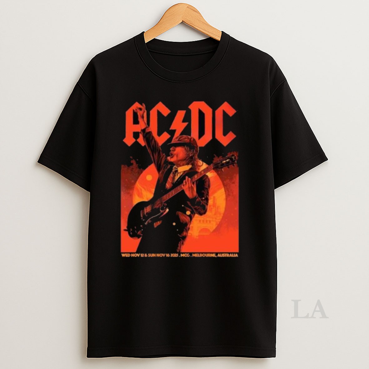 Original Ac Dc Melbourne Pwr Up 2025 Australian Tour Shirt