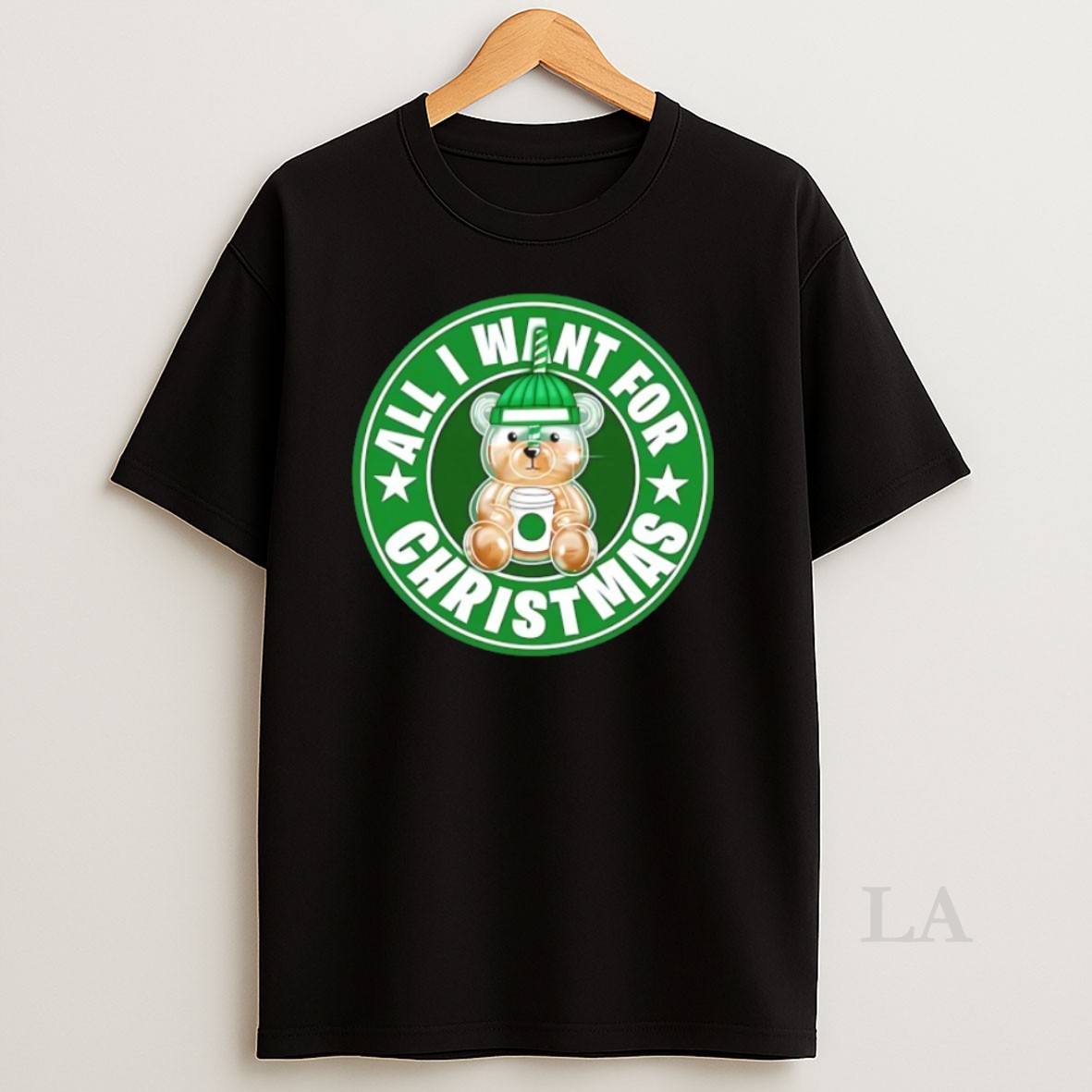 Original All I Want For Christmas Bear Logo Shirt