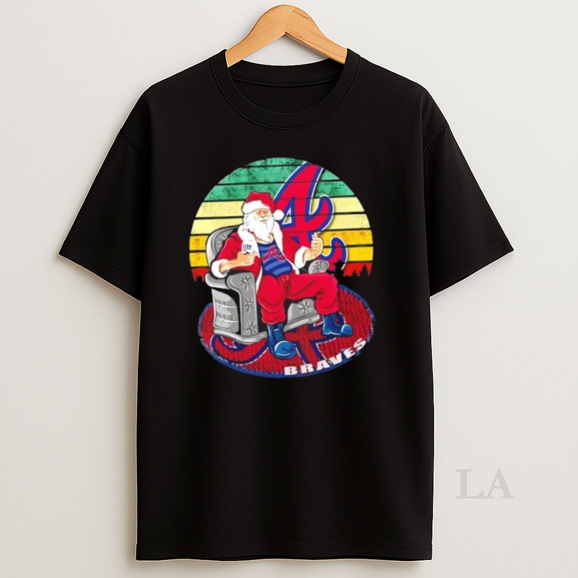 Original Atlanta Braves X Santa Claus Christmas Vintage Shirt