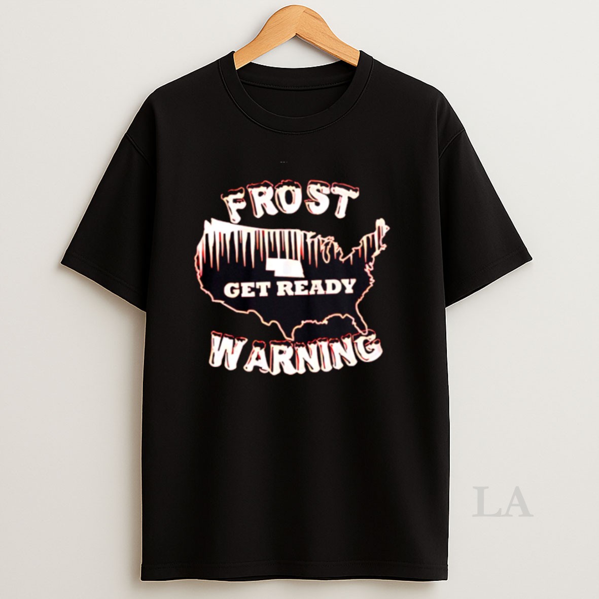 Original Awesome Frost Get Ready Warning American Map Shirt