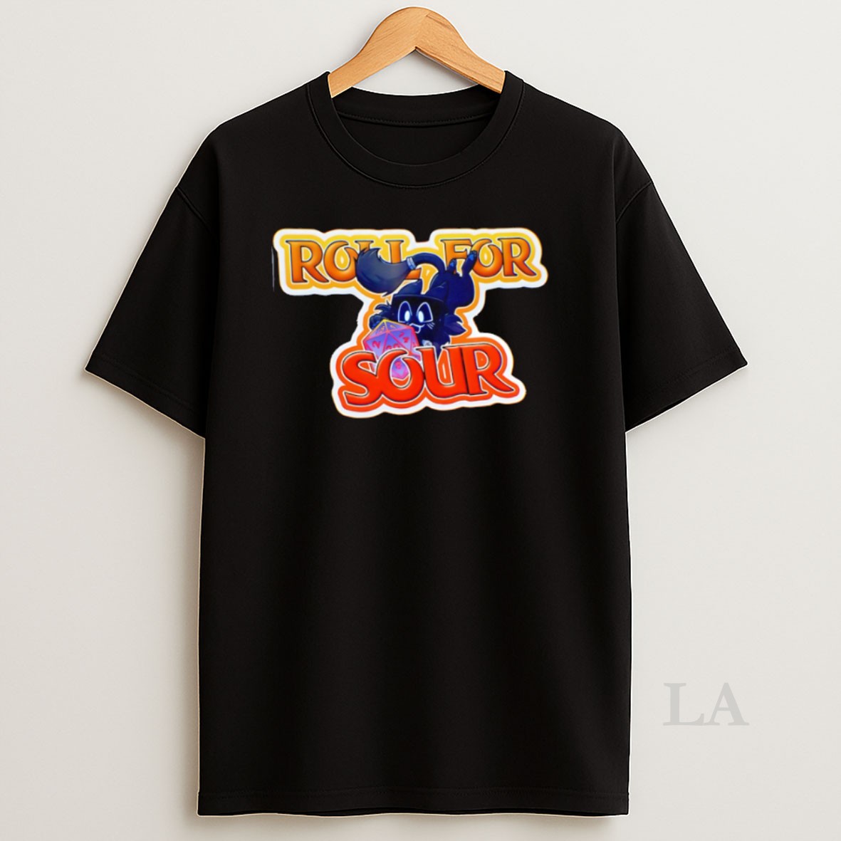 Original Awesome Roll For Sour Black Cat Cartoon Shirt