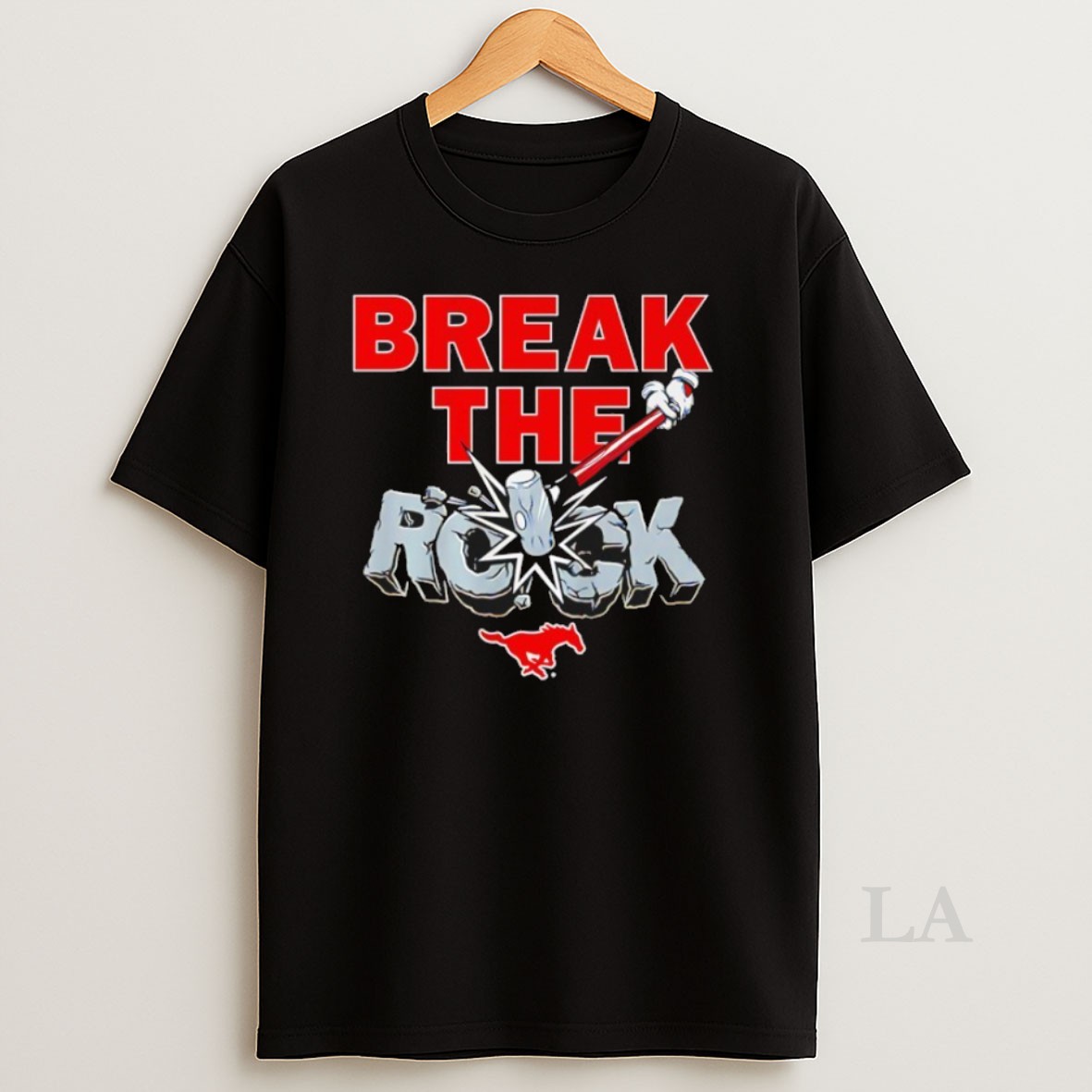 Original Break The Rock Smu Mustangs Football Shirt